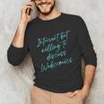Introvert But Willing To Discuss Webcomics Unisex Long Sleeve T-Shirt Introvert But Willing To Discuss Webcomics Unisex Long Sleeve T-Shirt
