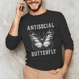 Introverted Introvert Antisocial Butterfly Unisex Long Sleeve T-Shirt Introverted Introvert Antisocial Butterfly Unisex Long Sleeve T-Shirt