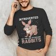 Introverted Rabbits Bunny Lover Rabbit Introvert Unisex Long Sleeve T-Shirt Introverted Rabbits Bunny Lover Rabbit Introvert Unisex Long Sleeve T-Shirt