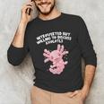 Introverted But Willing To Discuss Axolotl Salamander Unisex Long Sleeve T-Shirt Introverted But Willing To Discuss Axolotl Salamander Unisex Long Sleeve T-Shirt