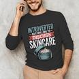 Introverted But Willing Discuss Skincare Unisex Long Sleeve T-Shirt