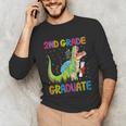 Kids 2nd Grade Graduate Dinosaur Trex 2nd Grade Graduation Unisex Long Sleeve T-Shirt