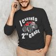 Kids I Crushed 2nd Grade Monster Truck School Graduation Unisex Long Sleeve T-Shirt