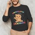 Kids Kindergarten Graduate Cat Graduation Unisex Long Sleeve T-Shirt