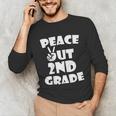Kids Peace Out 2ND Grade For Graduation Unisex Long Sleeve T-Shirt