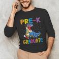 Kids Pre-K Graduate Dinosaur T-Rex Pre Kindergarten Graduation Unisex Long Sleeve T-Shirt