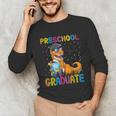 Kids Preschool Graduate Dinosaur Trex Preschool Graduation Unisex Long Sleeve T-Shirt