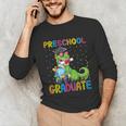 Kids Preschool Graduate T-Rex Dinosaur Preschool Graduation Unisex Long Sleeve T-Shirt