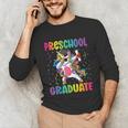 Kids Preschool Graduation Dab Unicorn Preschool Graduate Unisex Long Sleeve T-Shirt