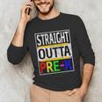 Kids Straight Outta Pre-K Graduation Unisex Long Sleeve T-Shirt