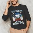 Kindergarten Graduation Level Complete Gamer 2024 Gaming Boy Unisex Long Sleeve T-Shirt