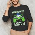 Kindergarten Graduation Level Complete Gamer Class 2024 Kids Unisex Long Sleeve T-Shirt