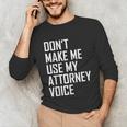 Lawyer Law School Graduation Attorney Men Women Unisex Long Sleeve T-Shirt