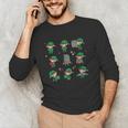 Librarian Book Lover Christmas Elf Reading Joy Unisex Long Sleeve T-Shirt
