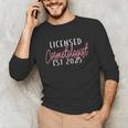 Licensed Cosmetologist Graduation 2025 Cosmetology School Unisex Long Sleeve T-Shirt