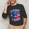 Life Meant To Fished Introvert Sayings Antisocial Quotes Unisex Long Sleeve T-Shirt
