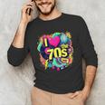 I Love The 70s Retro Cassette Roller Vinyl Nostalgia Vibes Unisex Long Sleeve T-Shirt