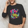I Love The 70s Vintage Cassette Roller Vinyl Nostalgia 70s Unisex Long Sleeve T-Shirt