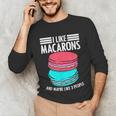 Macaroons Dessert Antisocial Introvert Pastries Food Lover Unisex Long Sleeve T-Shirt Macaroons Dessert Antisocial Introvert Pastries Food Lover Unisex Long Sleeve T-Shirt