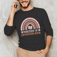 MASTER OF EDUCATION ROCK Master Graduation Unisex Long Sleeve T-Shirt