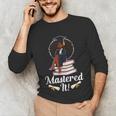 Mastered It Black Girl Masters Degree Graduation Black Queen Unisex Long Sleeve T-Shirt