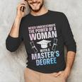 Masters Degree Graduation Art For Women Girls Masters Degree Unisex Long Sleeve T-Shirt