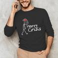Merry Crisis Christmas Introvert Unisex Long Sleeve T-Shirt Merry Crisis Christmas Introvert Unisex Long Sleeve T-Shirt