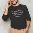 Middle School Graduation For Her 2021 High School Unisex Long Sleeve T-Shirt