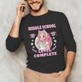 Middle School Level Complete Gaming Graduation Anime Girl Unisex Long Sleeve T-Shirt