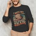 I Miss My Pre-Internet Brain Digital Nostalgia Retro Unisex Long Sleeve T-Shirt