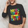 Next Stop Kindergarten Preschool Graduation 2023 Boys Girls Unisex Long Sleeve T-Shirt