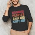 No People Only Cats Introvert Unisex Long Sleeve T-Shirt