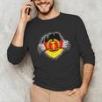 Nostalgia Chest Flag GDR Unisex Long Sleeve T-Shirt