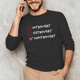 Not Introvert Huntrovert Hunting Hunt-Trovert Hunter Unisex Long Sleeve T-Shirt