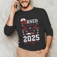 Nurse Earned It 2025 Nurse Graduation RN LPN Class Of 2025 Unisex Long Sleeve T-Shirt