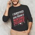 Nurse Graduation I Survived My Girlfriends Nursing Degree Unisex Long Sleeve T-Shirt