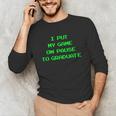 I Paused My Game To Graduate School Graduation Gamer Unisex Long Sleeve T-Shirt