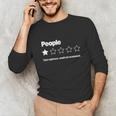 People One Star Rating Would Not Recommend Introvert Unisex Long Sleeve T-Shirt People One Star Rating Would Not Recommend Introvert Unisex Long Sleeve T-Shirt
