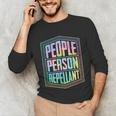 People Person Repellant Antisocial Introvert Unisex Long Sleeve T-Shirt People Person Repellant Antisocial Introvert Unisex Long Sleeve T-Shirt