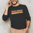 Personal Christmas Retro Vintage Graduation Project Manager Job Title Profession Birthday Worker Unisex Long Sleeve T-Shirt