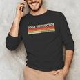 Personal Christmas Retro Vintage Graduation Yoga Instructor Job Title Profession Birthday Worker Unisex Long Sleeve T-Shirt