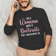 PhD Graduation Woman With A Doctorate Degree Unisex Long Sleeve T-Shirt