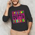 Pink STRAIGHT OUTTA Preschool PRE-K Graduation Unisex Long Sleeve T-Shirt