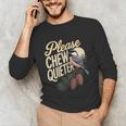 Please Chew Quieter Introverts Casual Everyday Unisex Long Sleeve T-Shirt
