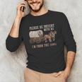 PLEASE BE PATIENT WITH ME I'M FROM THE 1900s Clever Unisex Long Sleeve T-Shirt PLEASE BE PATIENT WITH ME I'M FROM THE 1900s Clever Unisex Long Sleeve T-Shirt