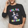 Preschool Graduate Shirt ABC 123 Mic Drop Llama Graduation Unisex Long Sleeve T-Shirt