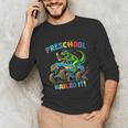 Preschool Graduation Monster Truck Dinosaur Boys Dino Tee Unisex Long Sleeve T-Shirt