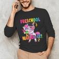 Preschool Nailed It Flossing Unicorn Graduation Shirt Unisex Long Sleeve T-Shirt