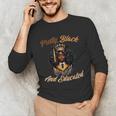 Pretty Educated African American Graduation Class 2024 Unisex Long Sleeve T-Shirt