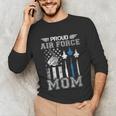 Proud Air Force Mom US Air Force Graduation Mom Unisex Long Sleeve T-Shirt